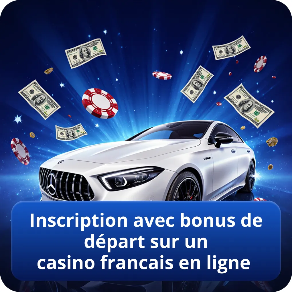 Inscription sur un casino français en ligne avec bonus de départ, étapes, conditions et points à vérifier