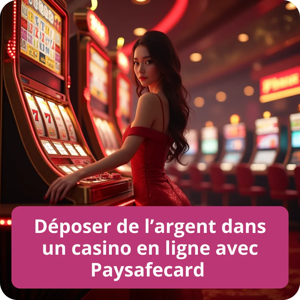 Déposer de l'argent dans un casino en ligne avec PaysafeCard